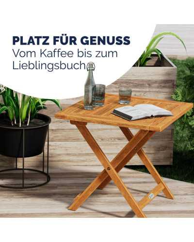 Beistelltisch Akazie klappbar aus Massivholz